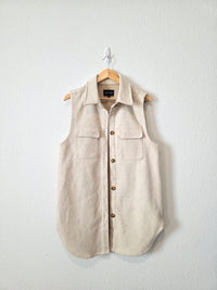 Love Tree Long Button Up Vest (M)