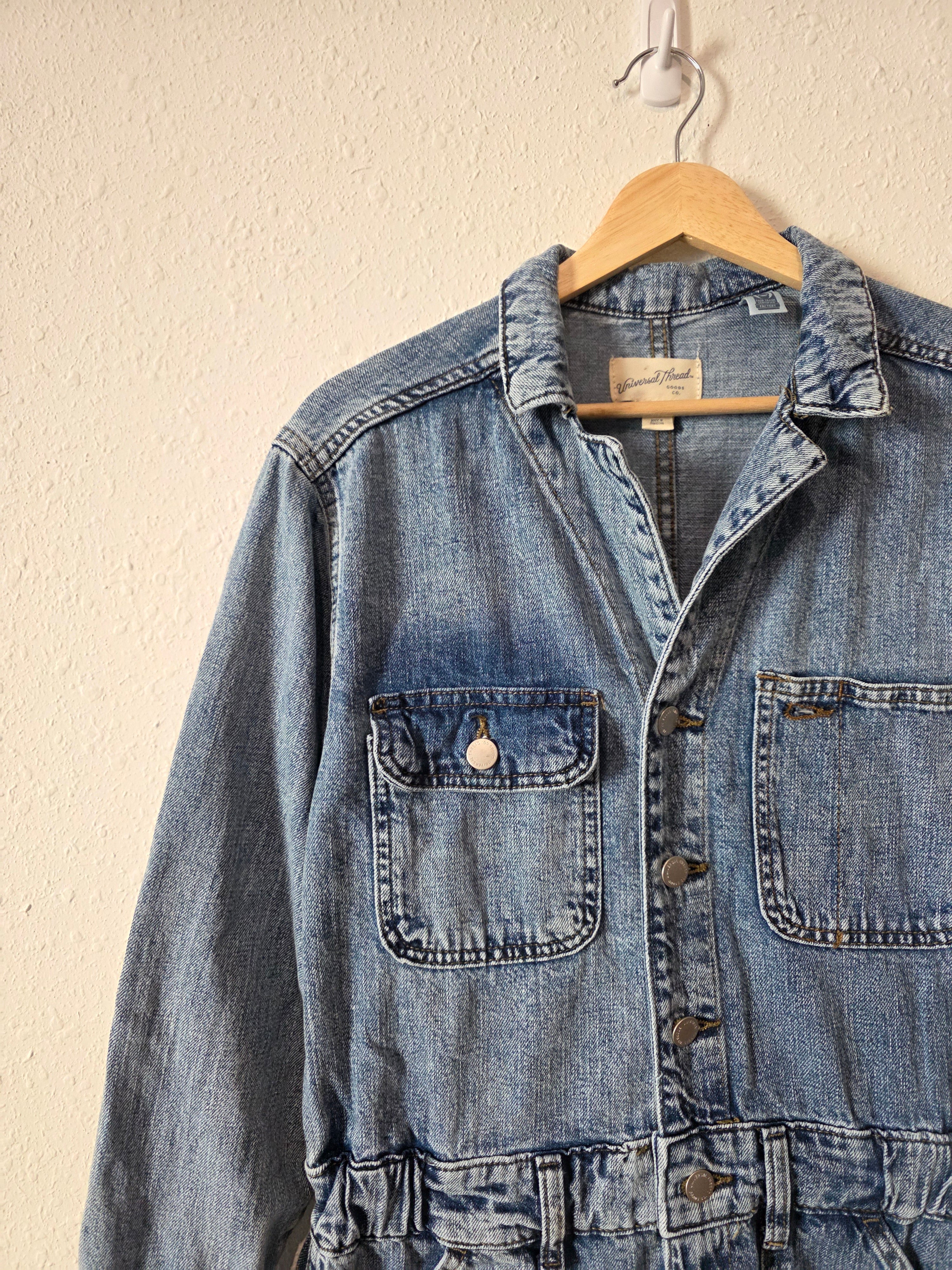 Wide Leg Denim Coveralls (8)