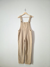 Neutral Cotton Denim Overalls (S)