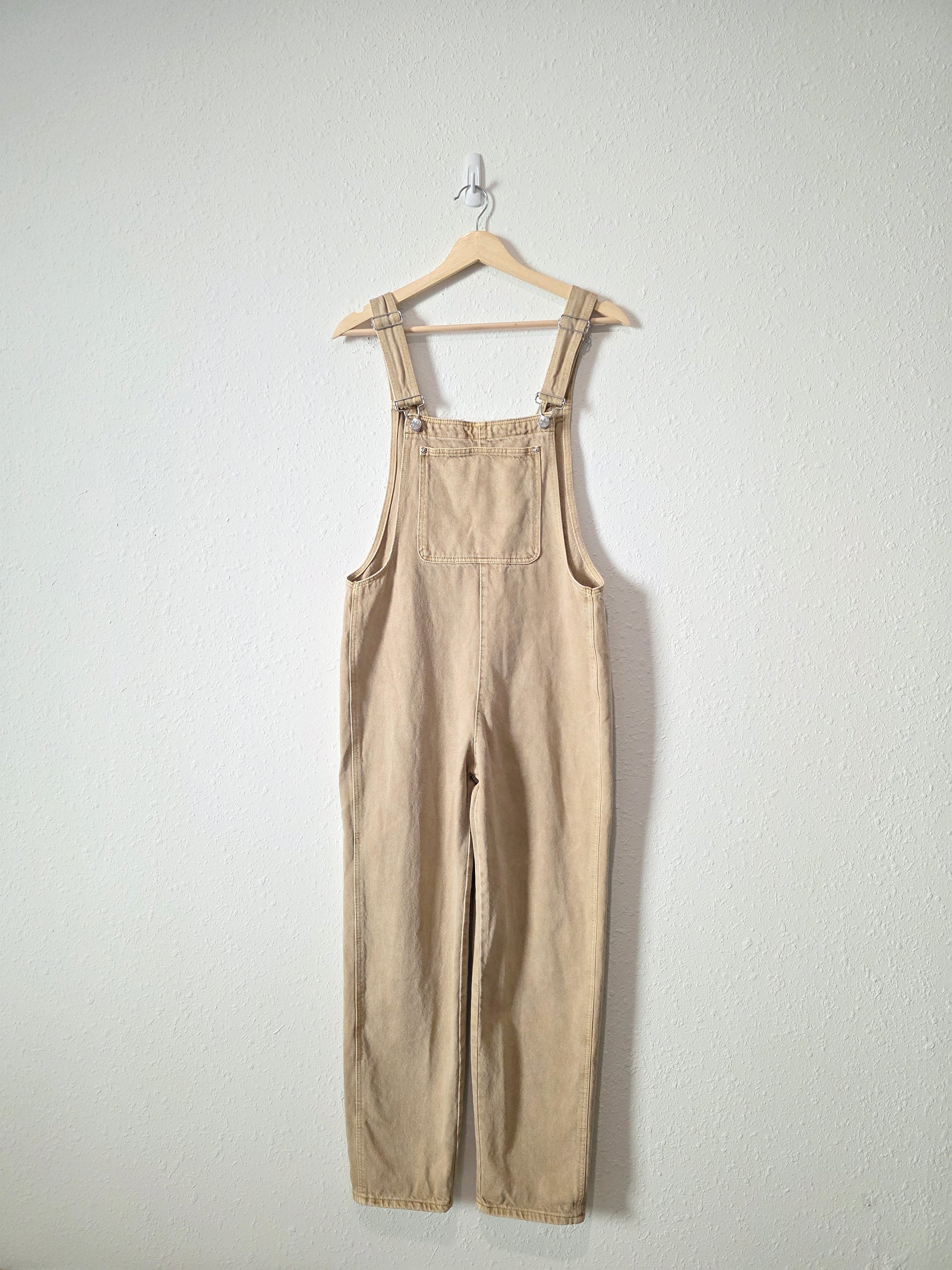 Neutral Cotton Denim Overalls (S)