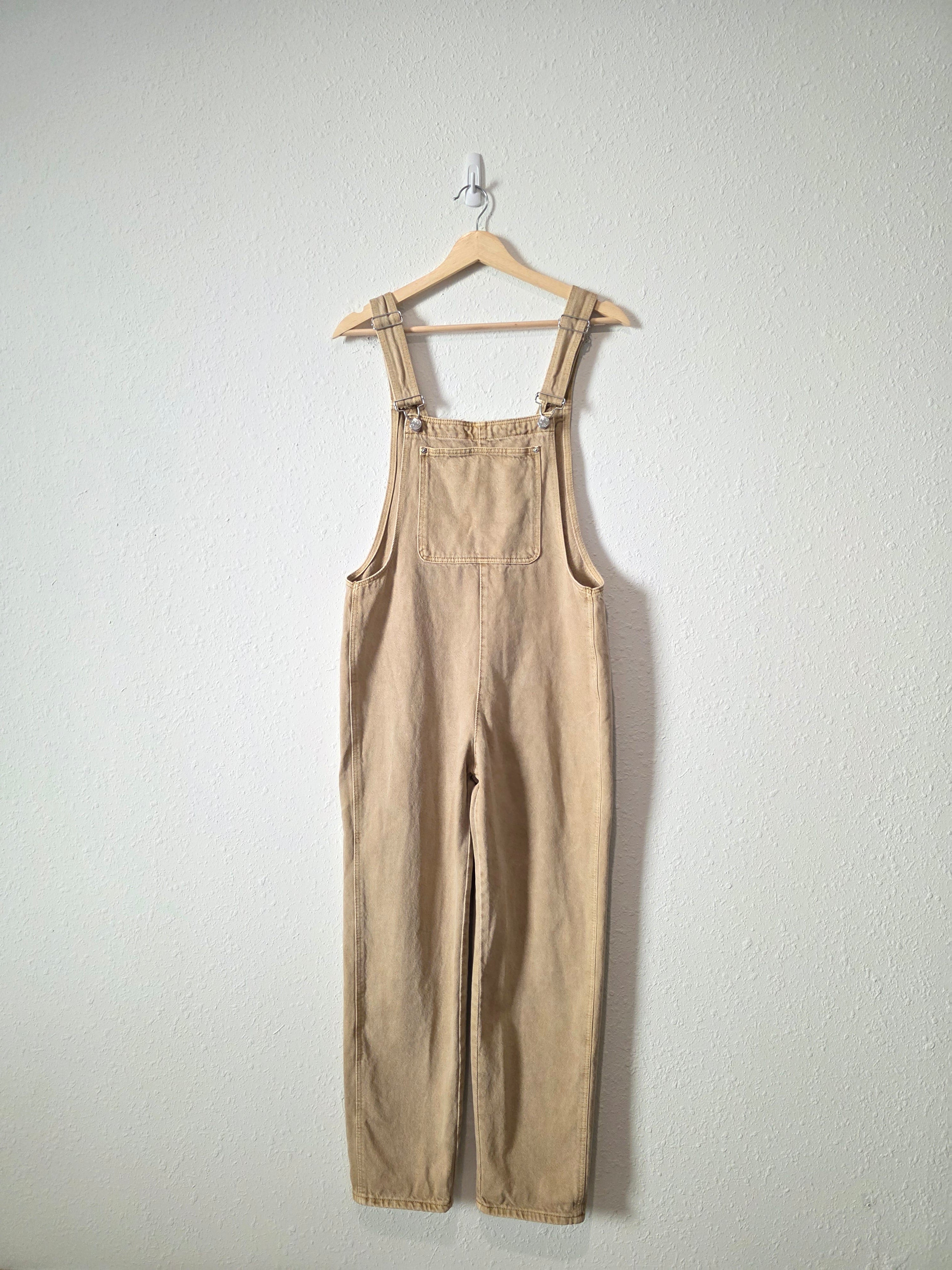 Neutral Cotton Denim Overalls (S)