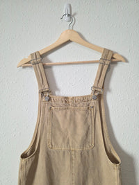 Neutral Cotton Denim Overalls (S)