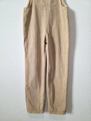 Neutral Cotton Denim Overalls (S)