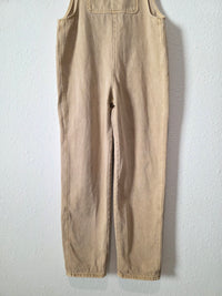 Neutral Cotton Denim Overalls (S)