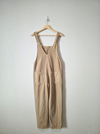 Neutral Cotton Denim Overalls (S)
