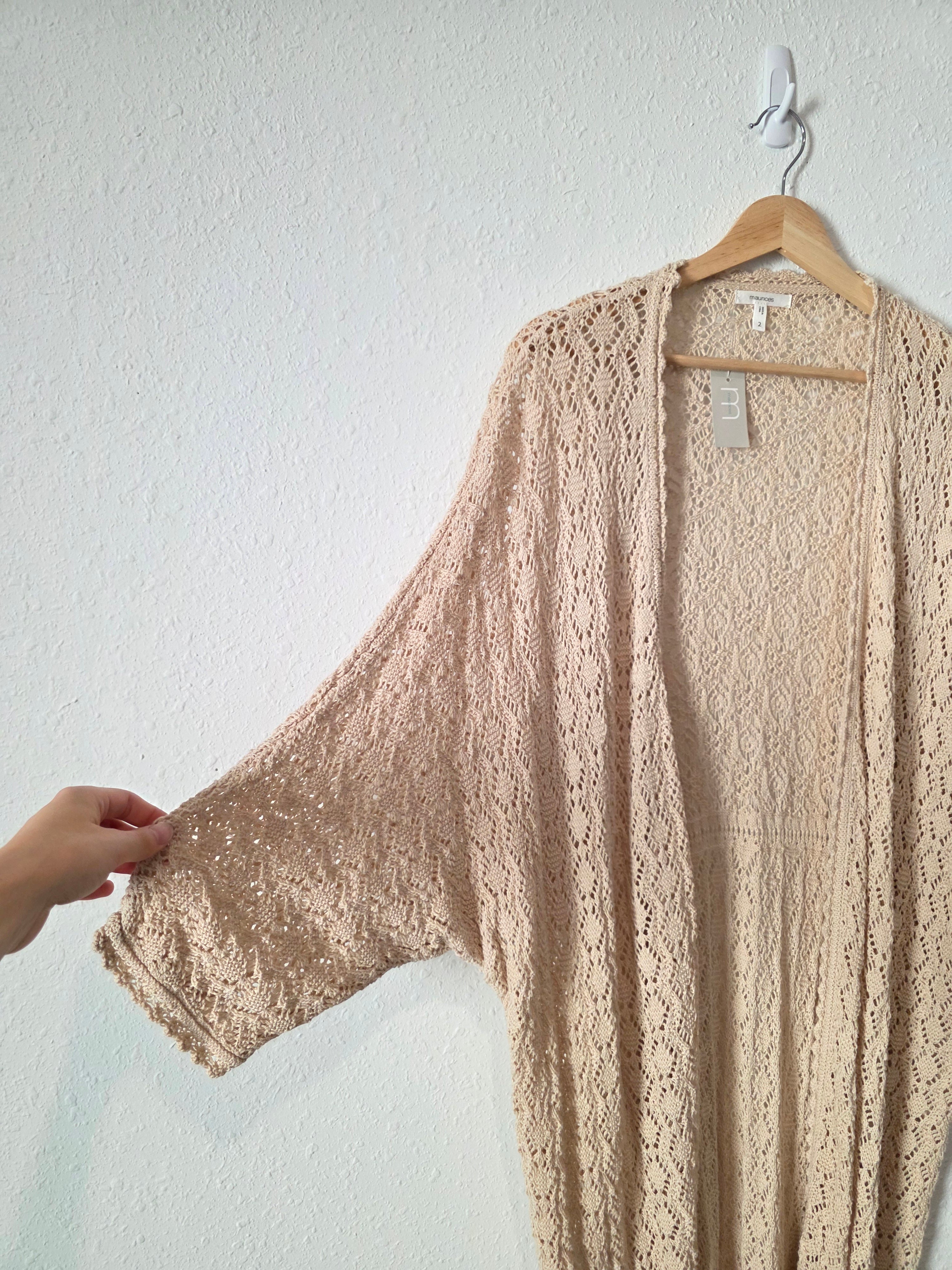 NEW Crochet Knit Cardigan (2X)