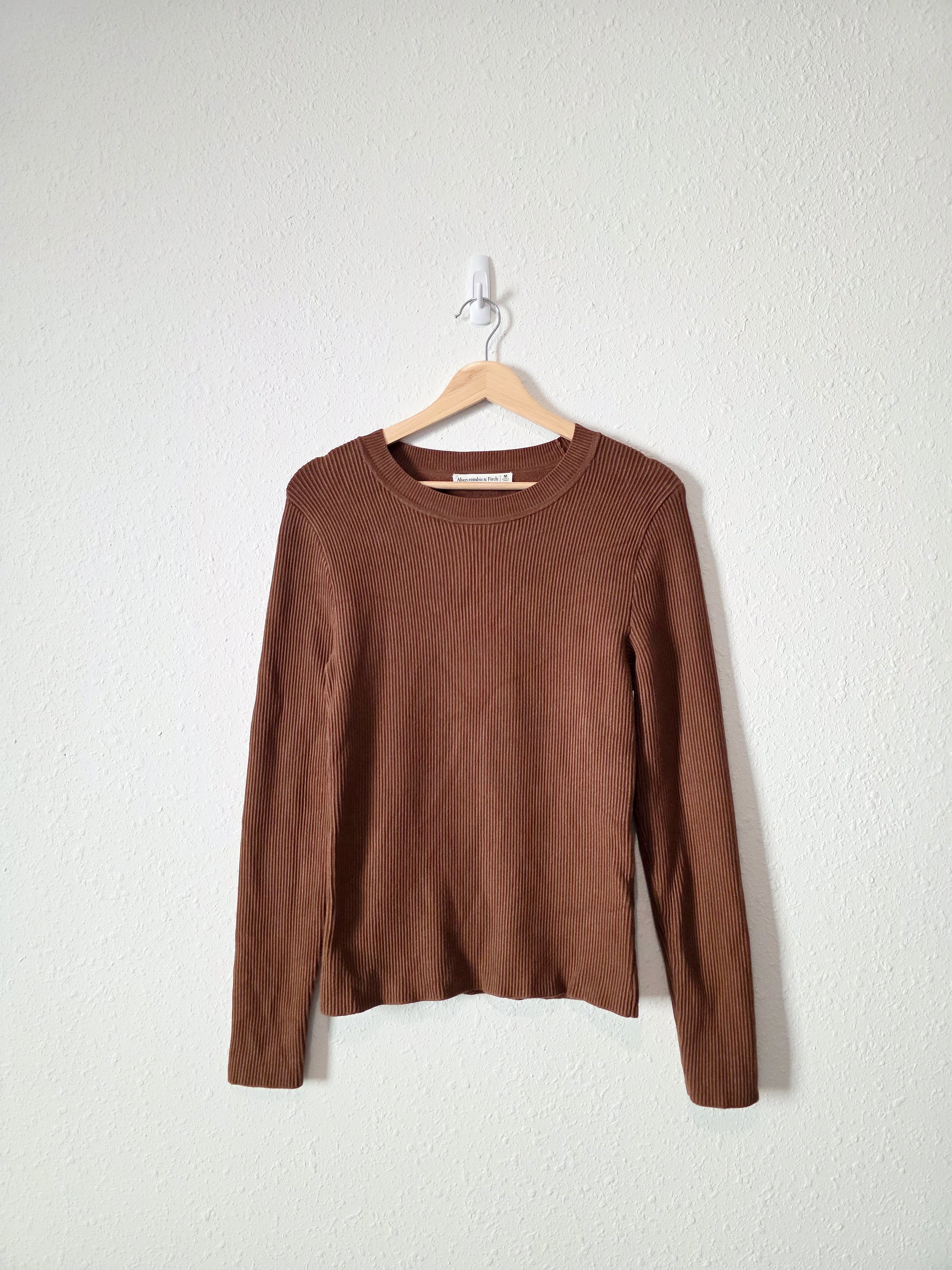 Abercrombie Brown Ribbed Top (M)