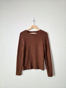 Abercrombie Brown Ribbed Top (M)