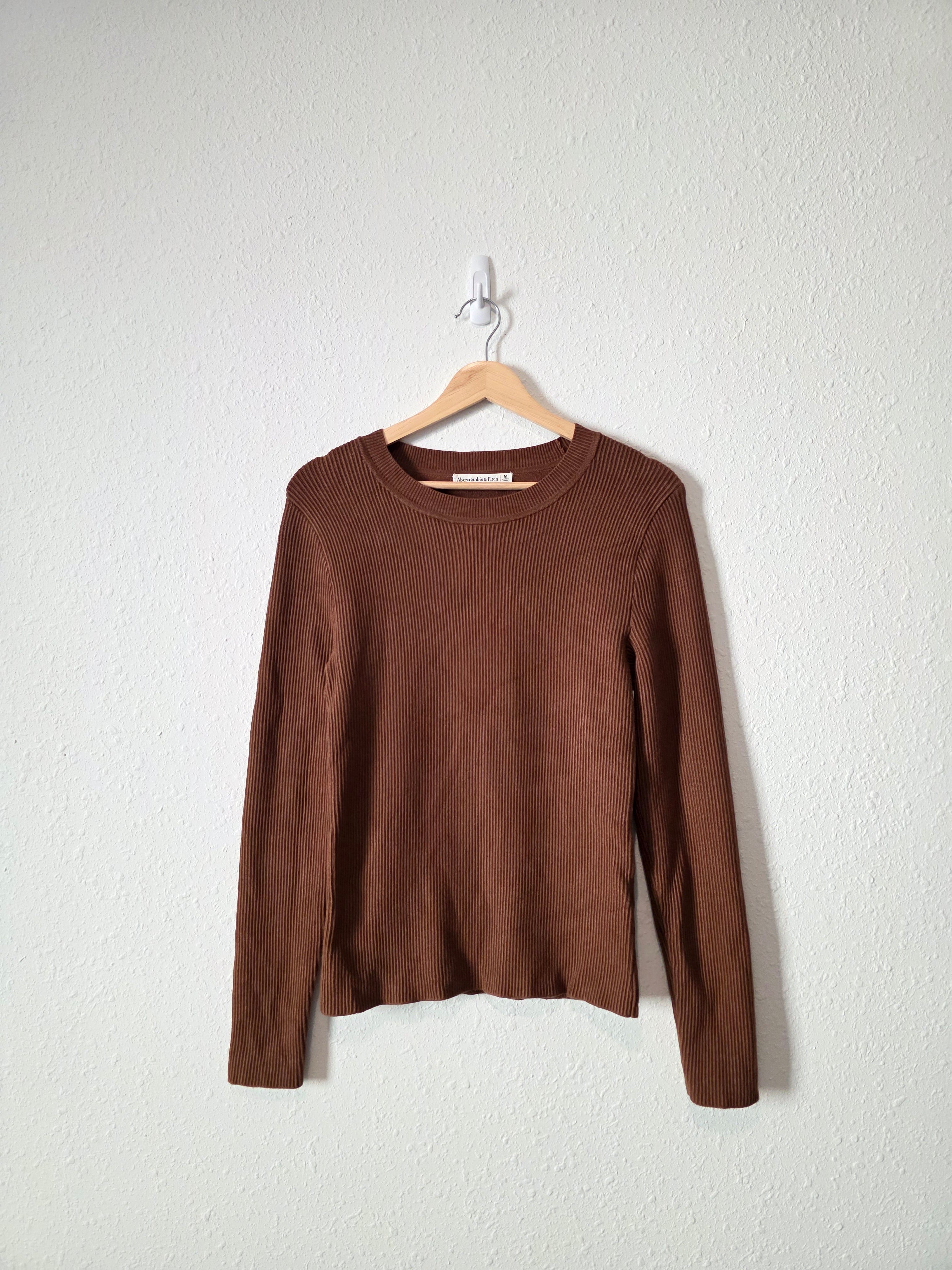 Abercrombie Brown Ribbed Top (M)