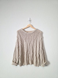 Grade & Gather Chunky Cotton Sweater (S)