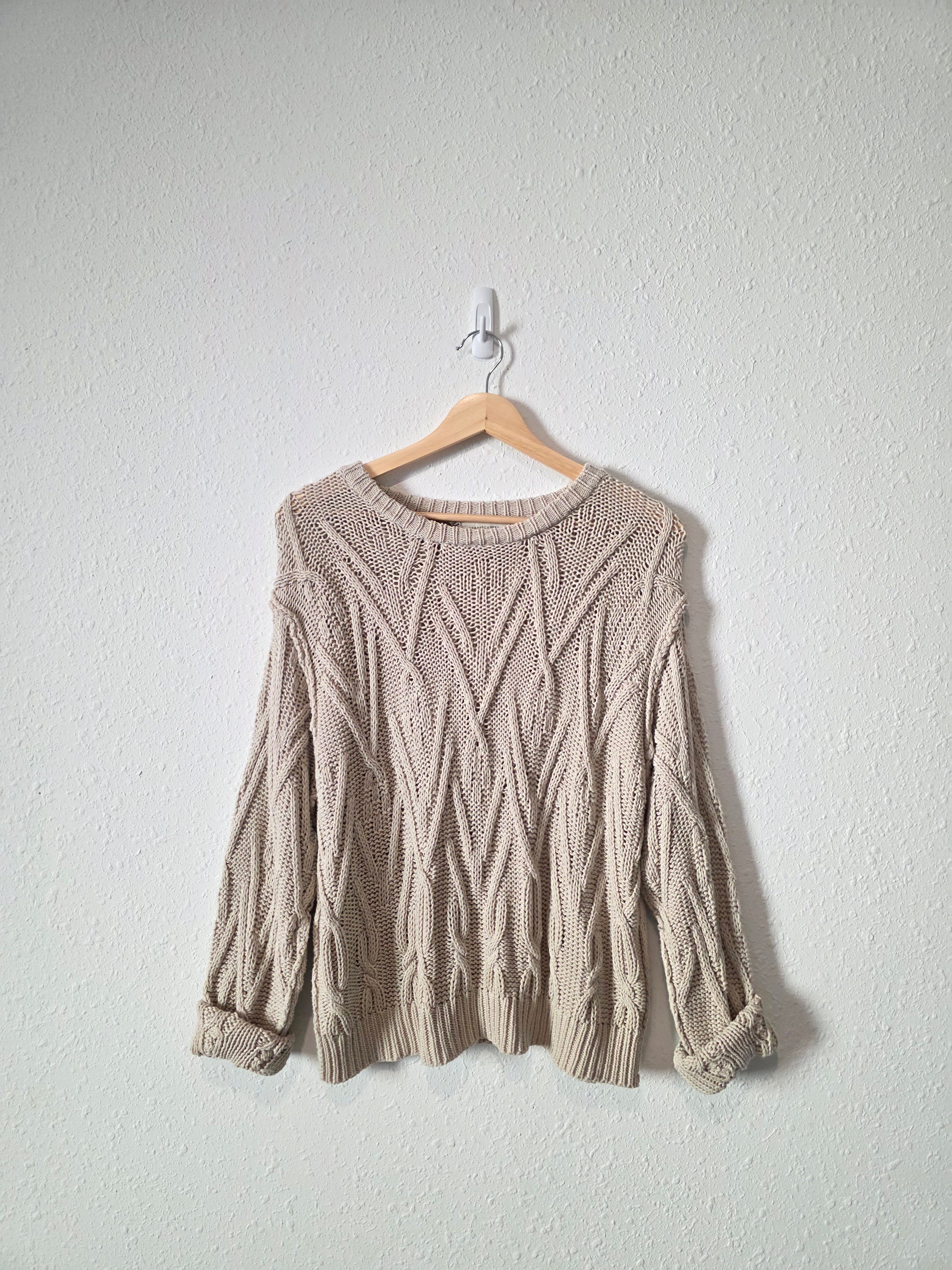 Grade & Gather Chunky Cotton Sweater (S)