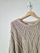 Grade & Gather Chunky Cotton Sweater (S)