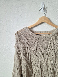 Grade & Gather Chunky Cotton Sweater (S)