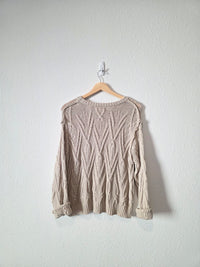 Grade & Gather Chunky Cotton Sweater (S)