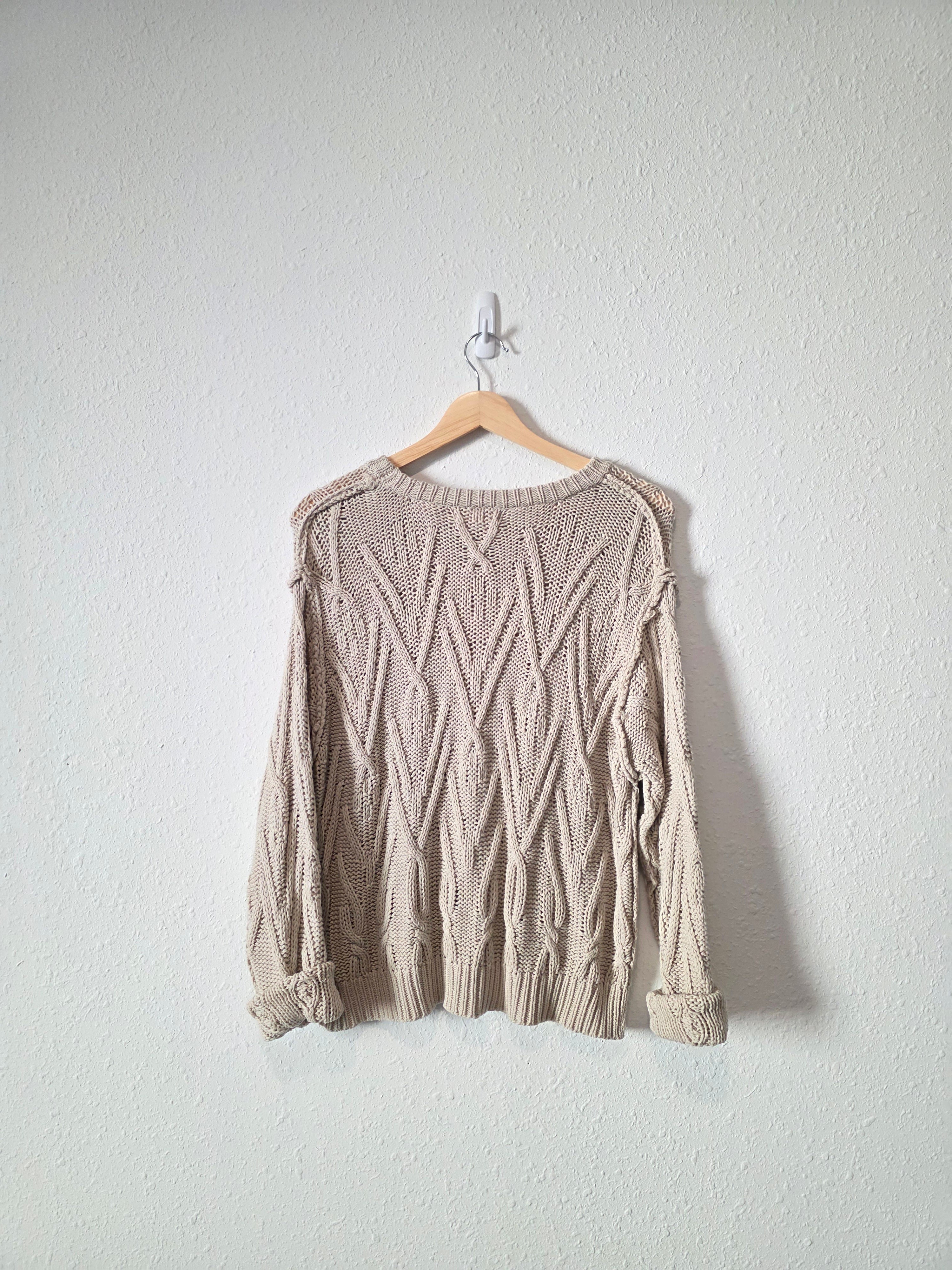 Grade & Gather Chunky Cotton Sweater (S)