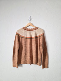 Vintage Floral Embroidered Cardigan (S/M)