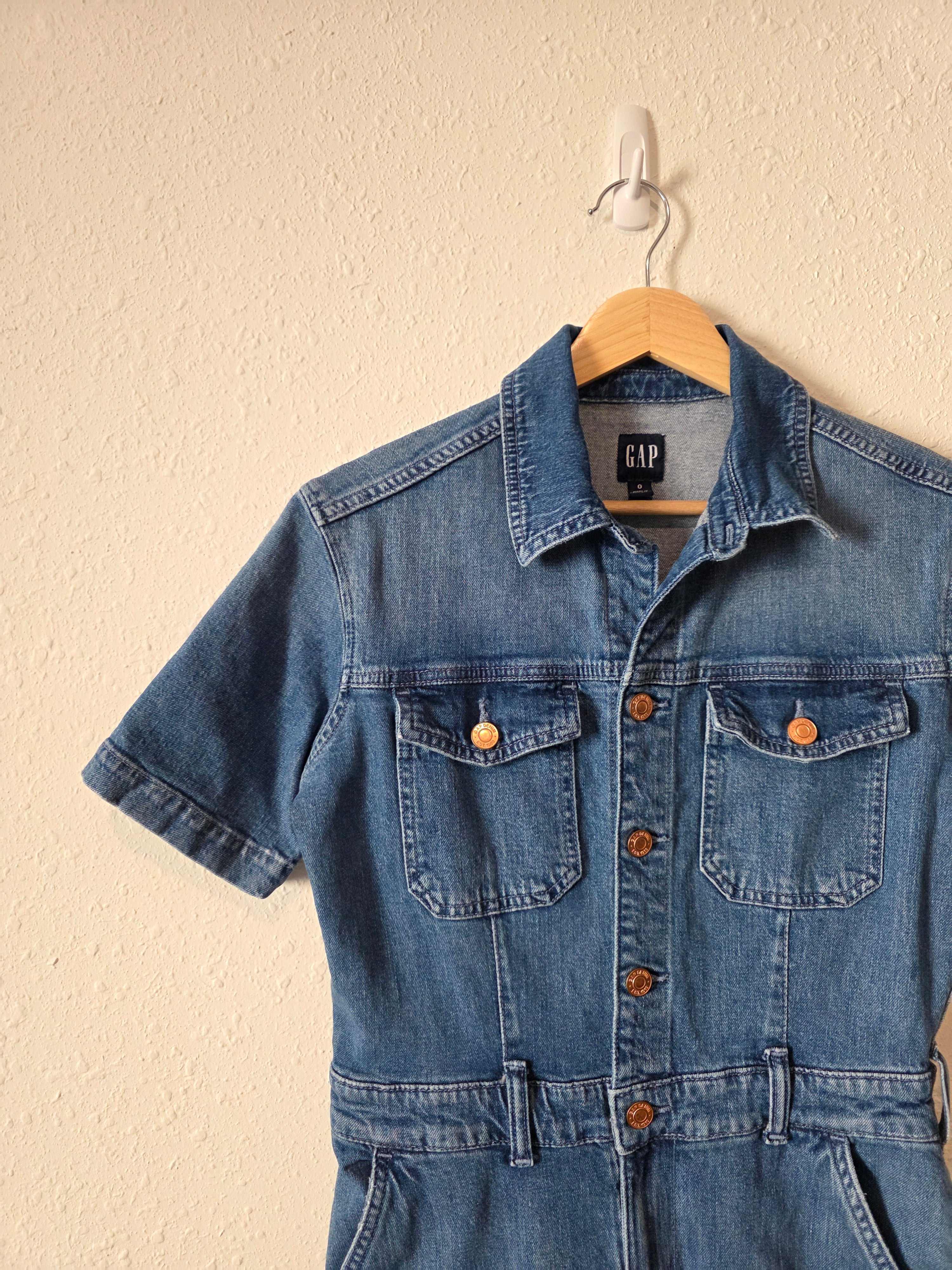 Gap Straight Denim Jumpsuit (0)