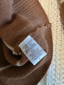 La Miel Brown Striped Sweater (L)