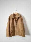 Camel Brown Sherpa Fleece Jacket (XL)