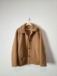 Camel Brown Sherpa Fleece Jacket (XL)