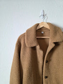 Camel Brown Sherpa Fleece Jacket (XL)