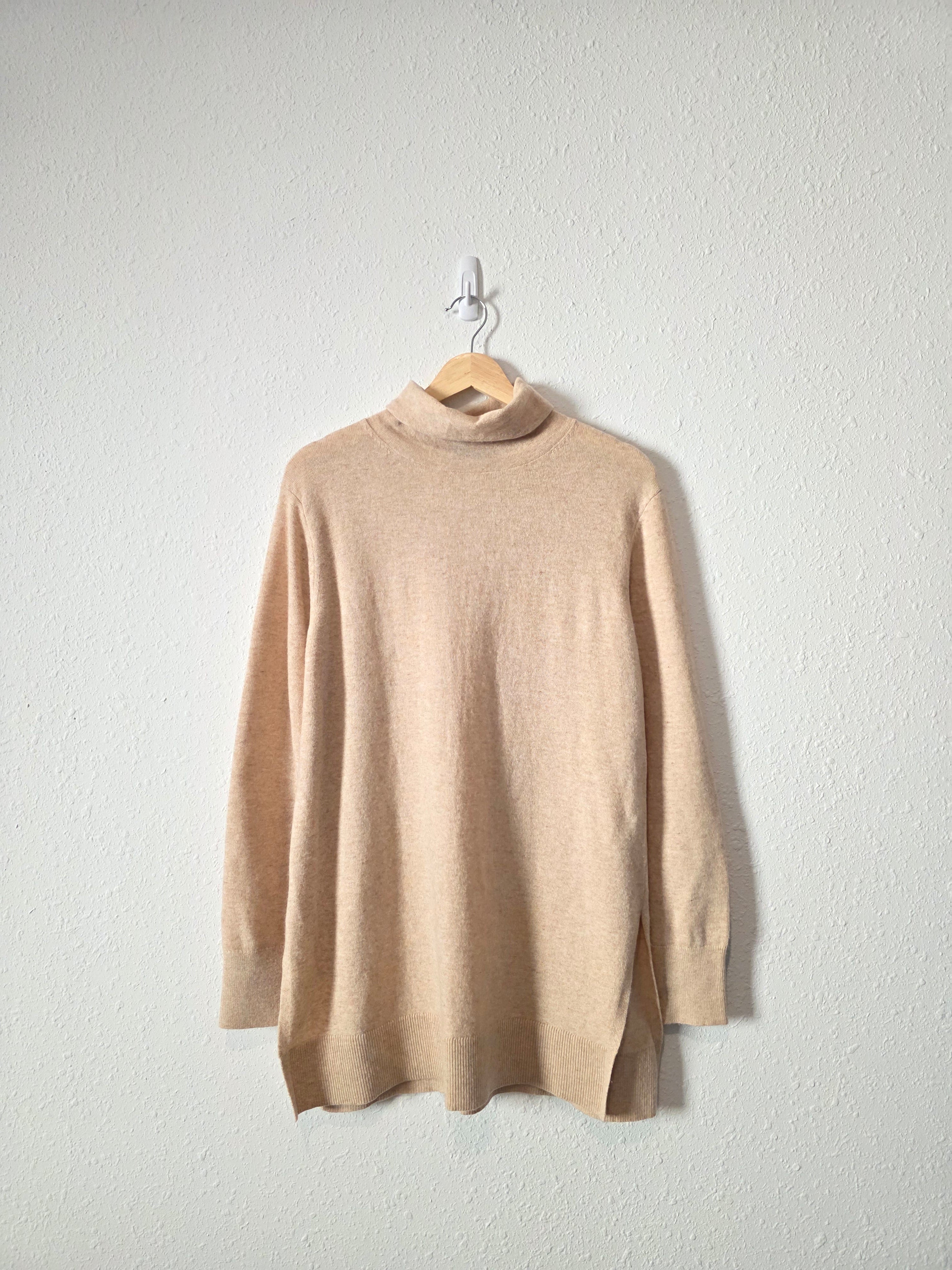 Wool Blend Turtleneck Sweater (M)