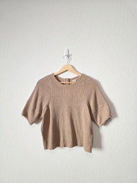 Madewell Button Back Ribbed Top (XS)