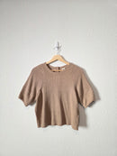 Madewell Button Back Ribbed Top (XS)