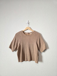 Madewell Button Back Ribbed Top (XS)
