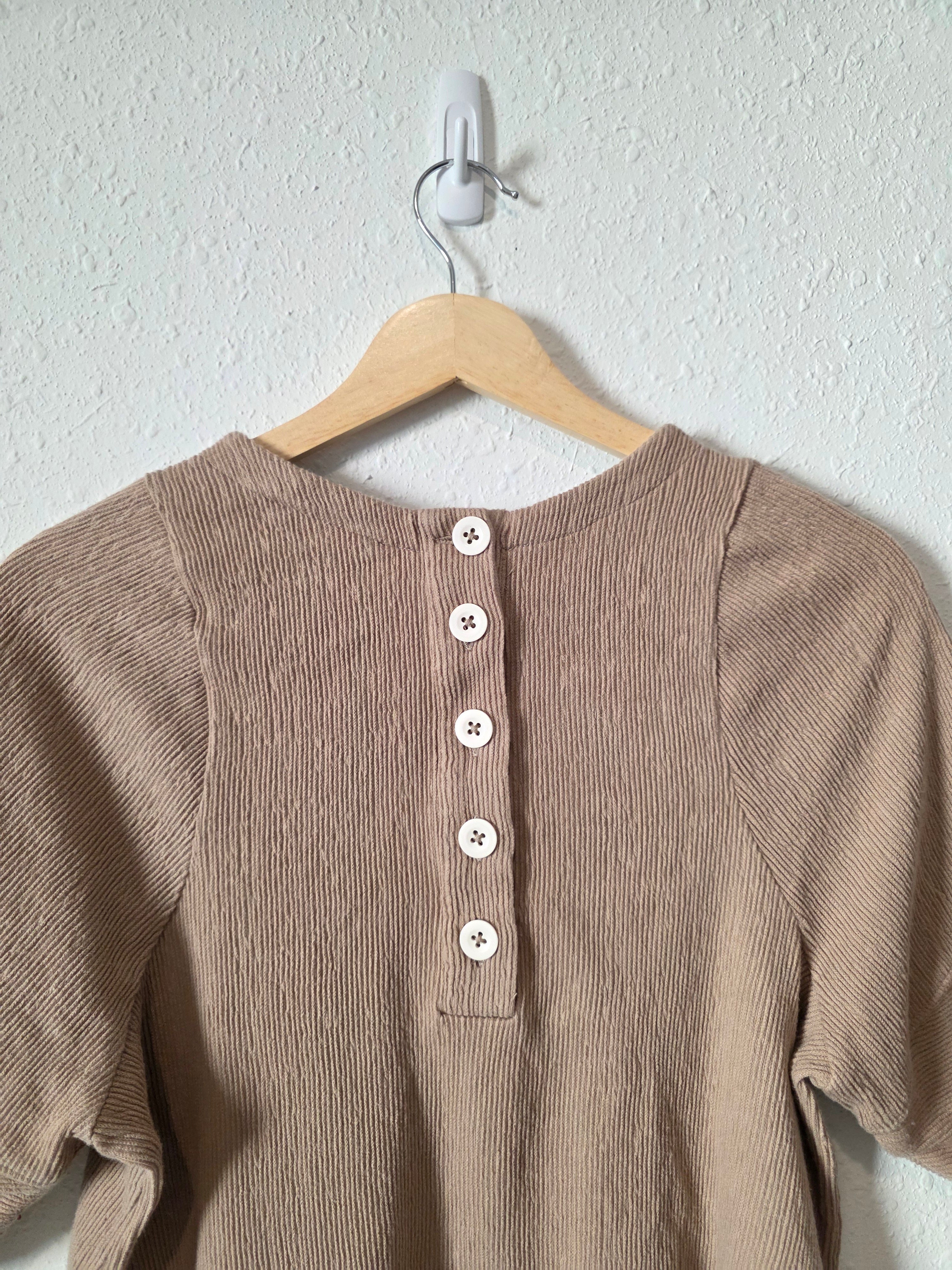 Madewell Button Back Ribbed Top (XS)