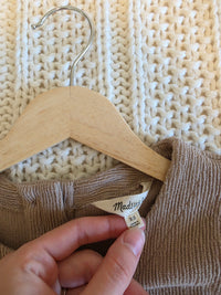Madewell Button Back Ribbed Top (XS)