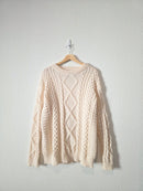 Aelfric Eden Chunky Cable Knit Sweater (L)