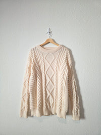 Aelfric Eden Chunky Cable Knit Sweater (L)