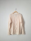 Aelfric Eden Chunky Cable Knit Sweater (L)