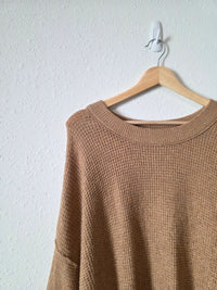 Aerie Cozy Waffle Knit Sweater (M)