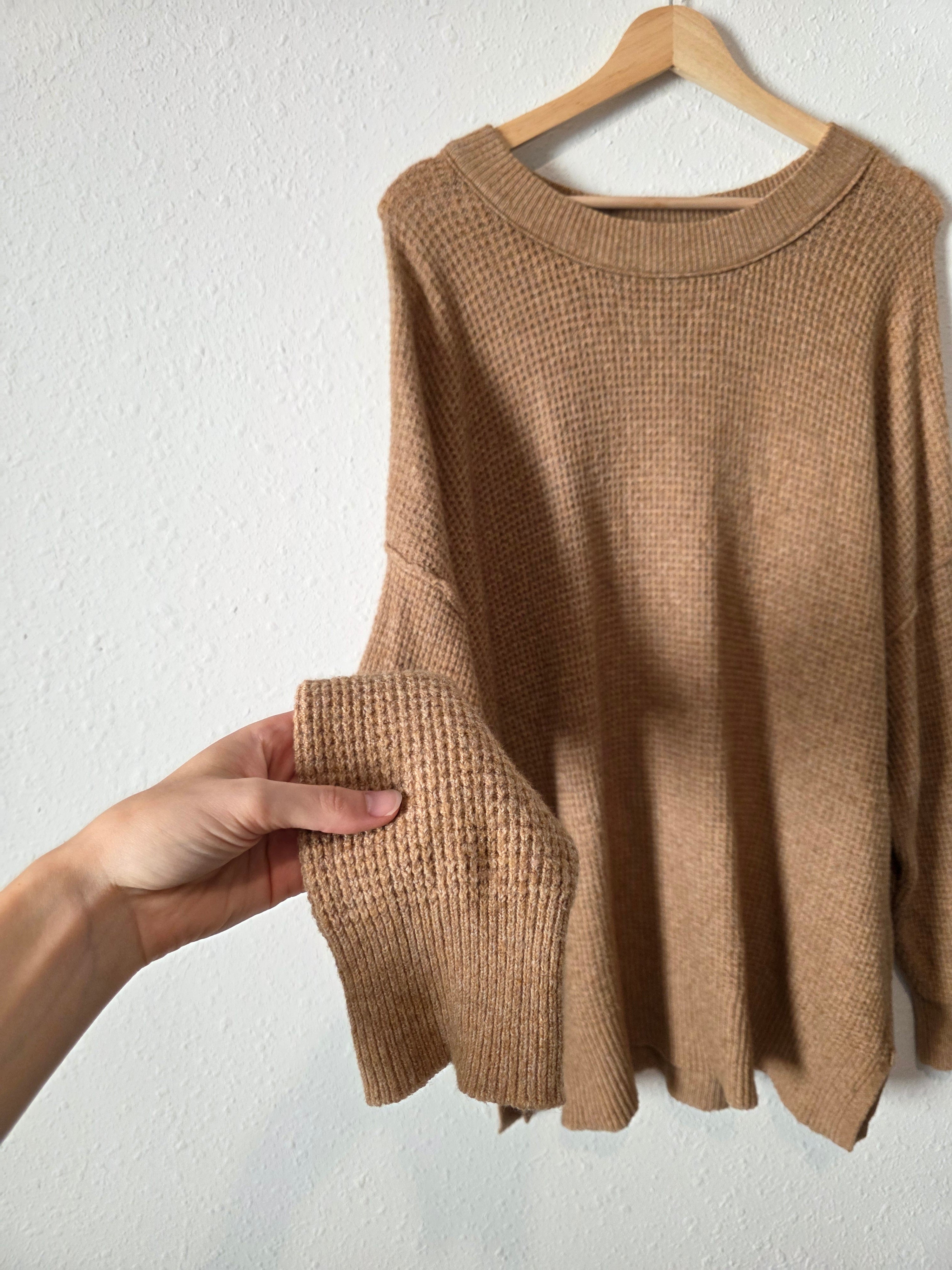 Aerie Cozy Waffle Knit Sweater (M)