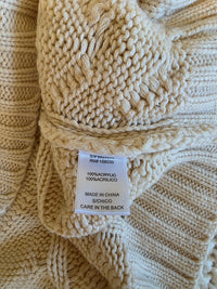 Cable Knit Turtleneck Sweater Vest (S)