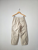 Neutral Wide Leg Cargo Pants (S)