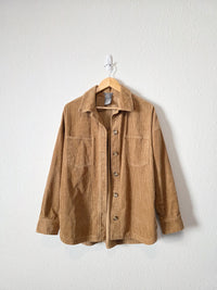 Oversized Corduroy Shirt Jacket (M)
