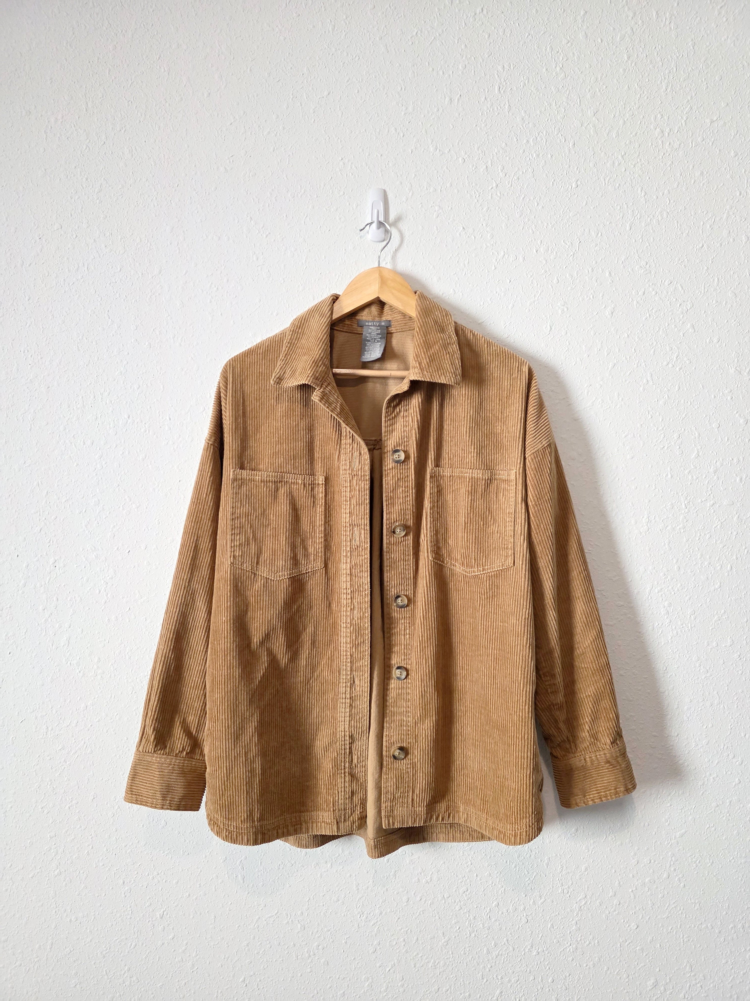 Oversized Corduroy Shirt Jacket (M)