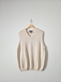 Vintage Oat Cotton Sweater Vest (L)