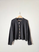 Quince Charocal Organic Cotton Cardigan (L)