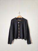 Quince Charocal Organic Cotton Cardigan (L)