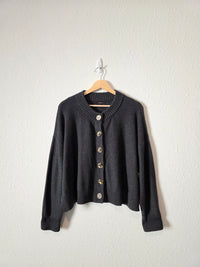Quince Charocal Organic Cotton Cardigan (L)