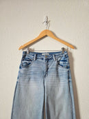 Risen Light Wash Wide Leg Jeans (29)