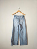Risen Light Wash Wide Leg Jeans (29)