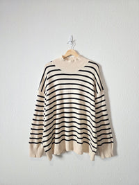 Banana Republic Striped Mockneck Sweater (XXL)