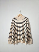 Banana Republic Striped Mockneck Sweater (XXL)