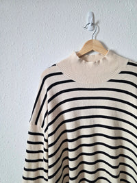 Banana Republic Striped Mockneck Sweater (XXL)