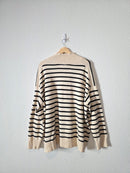 Banana Republic Striped Mockneck Sweater (XXL)